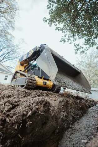 Săpături mecanizare, miniexcavator